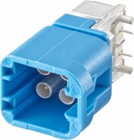 59S2MB-40MT5-D The Rosenberger 59S2MB-40MT5-D is a FAKRA connector with a right angle configuration and PC-Board solder pins. It is designed for automotive applications and comes in tape & reel packaging.