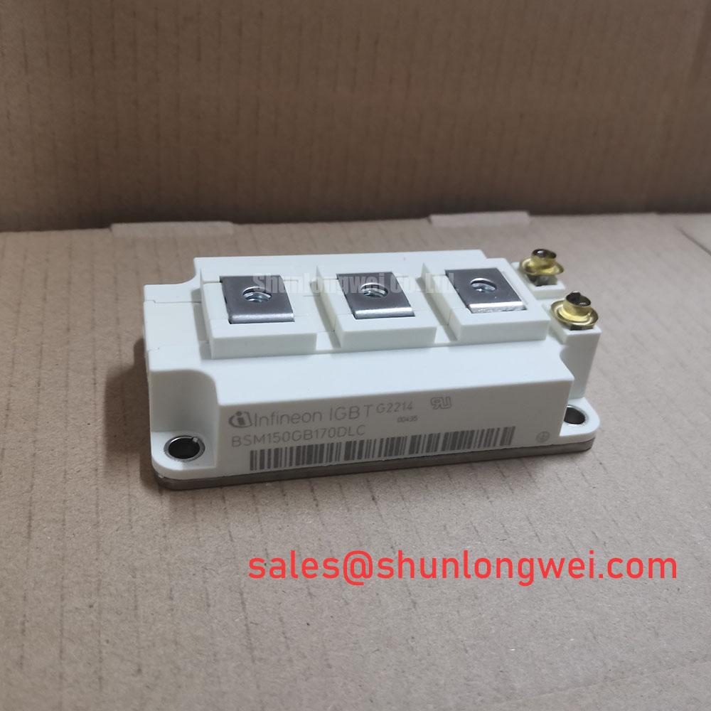 BSM150GB170DLC The Infineon BSM150GB170DLC is a dual IGBT module designed for high-voltage power conversion. It features a 1700V blocking voltage and a 150A current rating for robust performance.