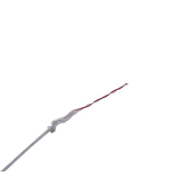 TAU-2819,02-A CABLE 2CON 28AWG WHT SHLD 100'