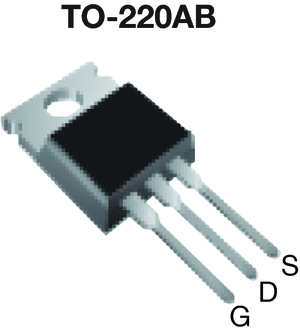 IRF830 N-Channel MOSFET with 500V drain-source voltage and 4.5A drain current. Housed in a TO-220-3 through-hole package.