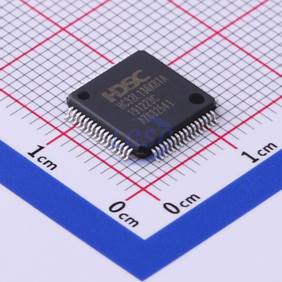 HC32L136K8TA-LQFP64 The HC32L136K8TA-LQFP64 is a microcontroller from HDSC. It is RoHS3 compliant and has an MSL rating of 1.