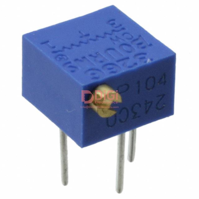 3266P-1-202 The Bourns 3266P-1-202 is a 2 kOhm trimmer potentiometer with a 0.25W power rating and ±10% tolerance. It features a Cermet resistive material and PC pin termination.
