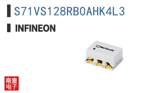S71VS128RB0AHK4L3 The Infineon S71VS128RB0AHK4L3 is a memory IC featuring 128Mb of Flash memory and 32Mb of PSRAM. It operates with a parallel interface at clock speeds up to 108 MHz.