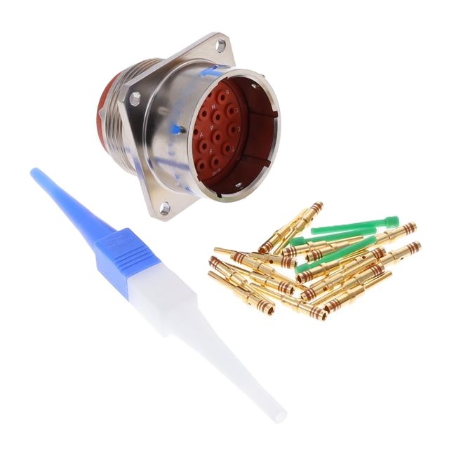 D38999/26WJ24PN D38999/26WJ24PN is a circular connector plug with 24 male pins, gold contacts, and crimp termination. It features a threaded coupling, aluminum shell with olive drab cadmium finish, and is environment resistant.