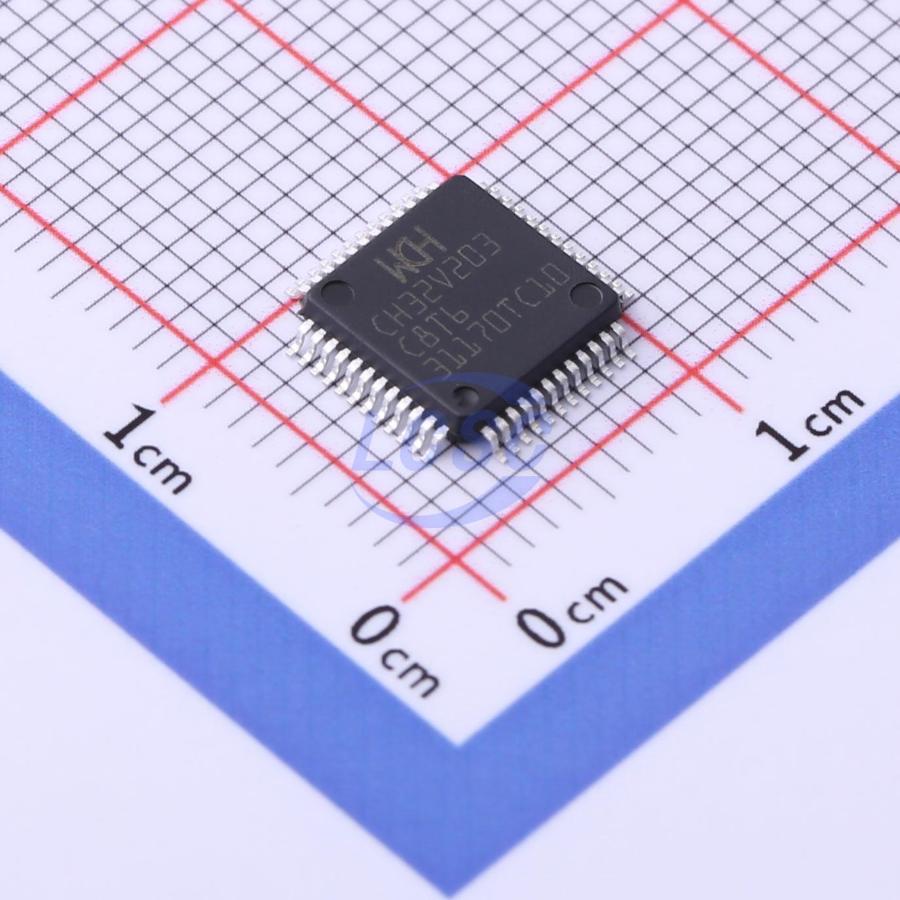 CH32V203C8T6 The WCH CH32V203C8T6 is a microcontroller designed for embedded applications. It features RoHS3 compliance and an MSL of 1.