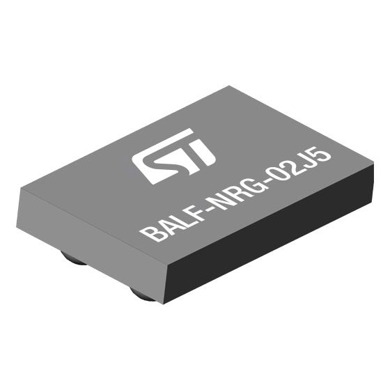 BALF-NRG-02J5 The STMicroelectronics BALF-NRG-02J5 is a balun designed for RF applications. It operates within a frequency range of 2.4GHz to 2.5GHz.