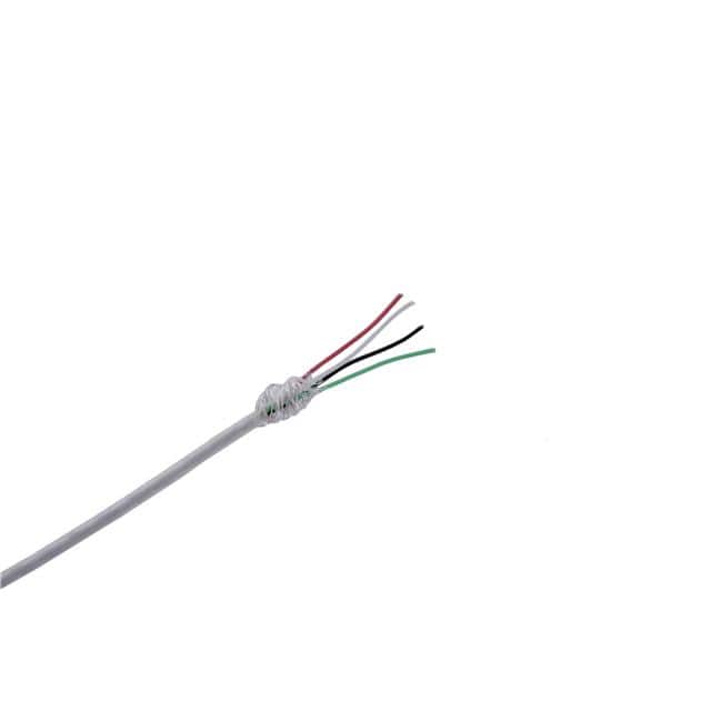 TAU-2819,04-A CABLE 4CON 28AWG WHT SHLD 100'