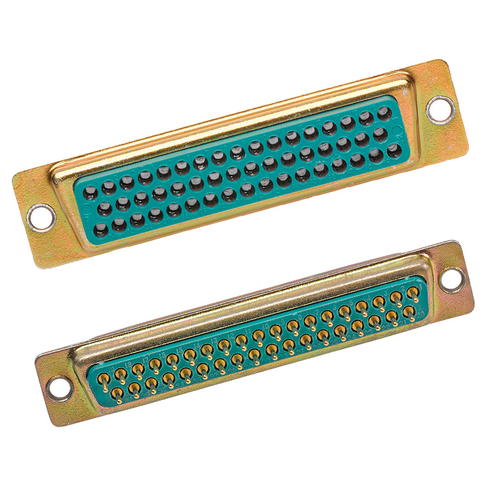 M39029/63-368 MIL-DTL-24308 qualified D-Sub socket contact from Cinch. Features machined phosphor bronze contact with gold plating, crimp termination for 20-24 AWG wire.