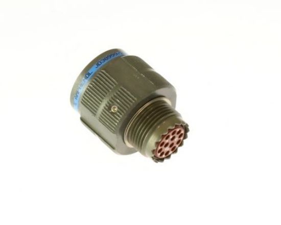 D38999/26WB35PN The D38999/26WB35PN is a circular connector plug with 13 male pins, gold crimp termination, and threaded coupling. It features an olive drab cadmium shell for environmental resistance.