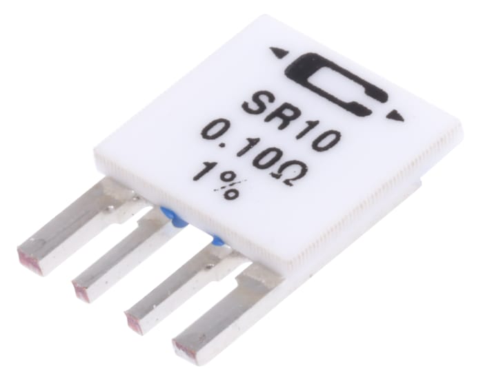 SR10-0.100-1% The Caddock SR10-0.100-1% is a surface mount resistor with 100mΩ resistance and ±1% tolerance. It features a 1W power rating and Micronox resistance film.