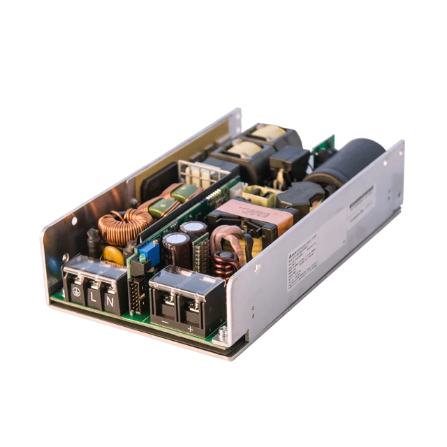 IMA-S400-12-ZNPLY The Delta Electronics IMA-S400-12-ZNPLY is a 400W AC/DC converter with a 12V output, delivering up to 33.3A. It features an open frame design suitable for chassis mounting.