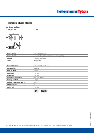 151-26304 The HellermannTyton 151-26304 is a screw fixing mount designed for secure cable management. It offers screw or rivet fixation and is constructed from durable Polyamide 6.6.