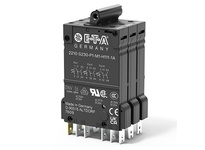 2210-S231-P1F2-Z241-0.2A The E-T-A 2210-S231-P1F2-Z241-0.2A is a 3-pole thermal magnetic circuit breaker rated for 0.2A and 250/433 VAC or 65 VDC. It features a panel mount design and an auxiliary contact.