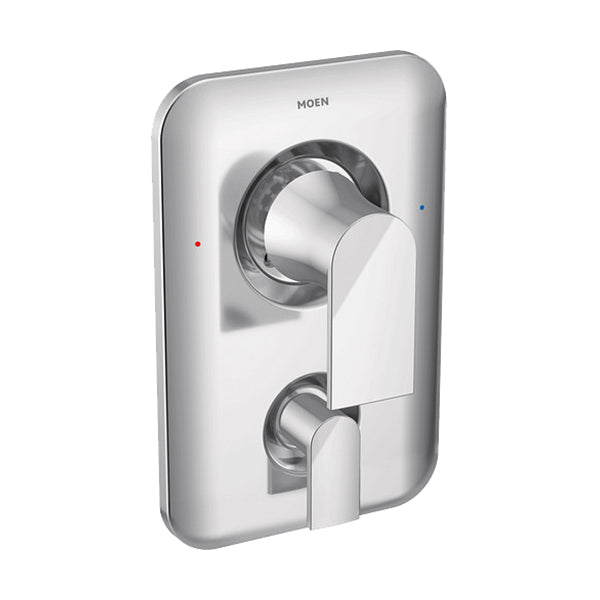T2470-5 The Moen T2470-5 is a Genta LX series shower valve trim with an integrated diverter, finished in chrome. It features a contemporary style with two lever handles.