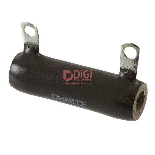 L25J12K The Ohmite L25J12K is a 25W wirewound resistor with a resistance of 12 kOhms and a tolerance of ±5%. It features a vitreous enamel coating and is designed for chassis mounting.