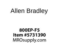 800EP-F5 The Allen Bradley 800EP-F5 is a non-illuminated, momentary push button operator with a flush yellow cap. It is designed for 22.5mm panel cutouts and offers robust environmental protection.