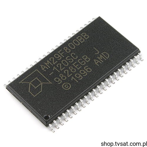 AM29F800BB-120SC The AM29F800BB-120SC is an 8MBit Flash Memory from Advanced Micro Devices. It features RoHS3 compliance and an MSL Level 1 rating.