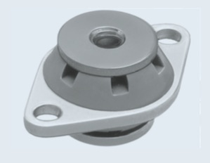 E22-02-60 The Barry Industries E22-02-60 is a low-profile, all-attitude vibration isolator designed for shock and vibration protection of lightweight electronic equipment. It features a Hi-Damp Silicone resilient element and a sturdy construction.
