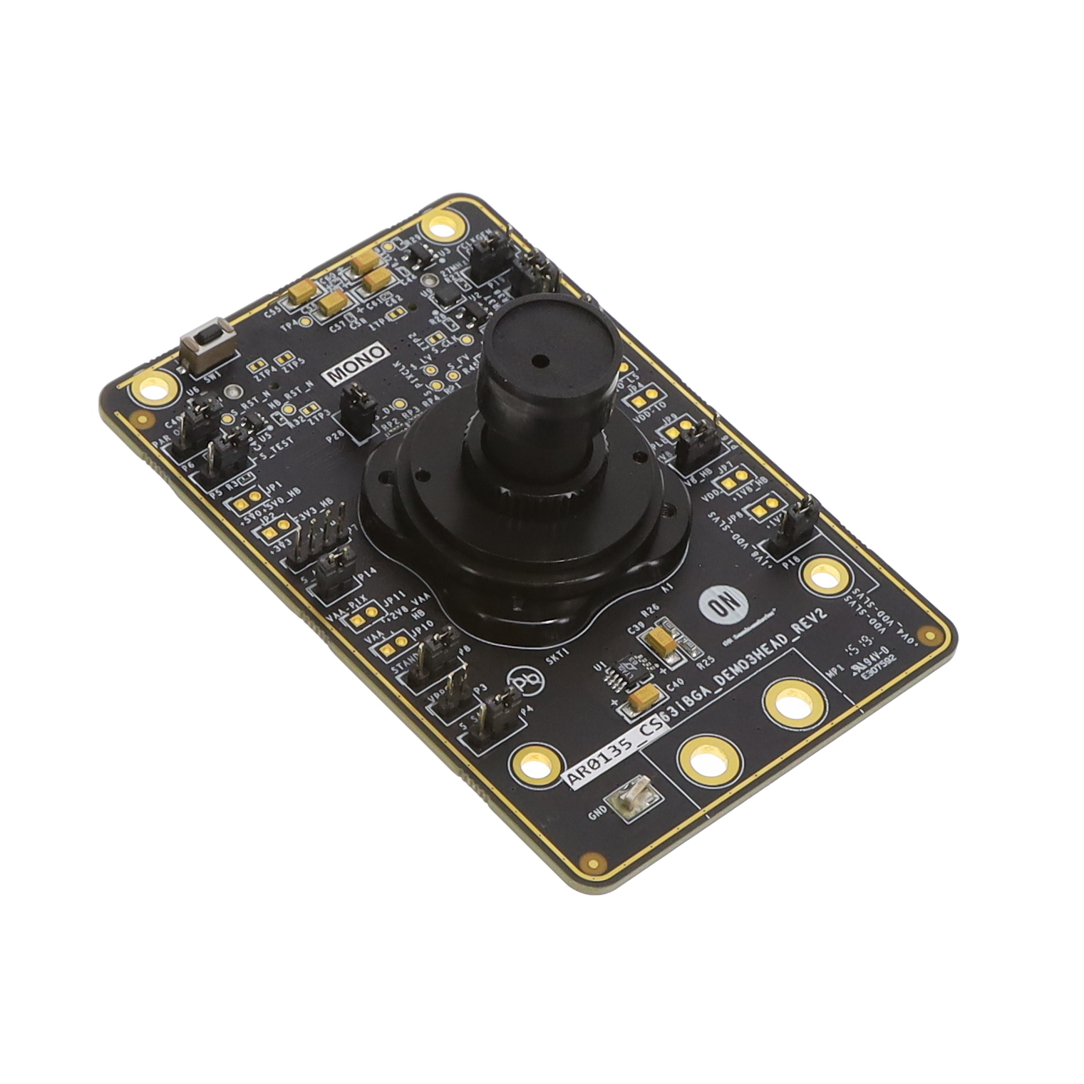 AR0135CS2M00SUEAH3-GEVB Evaluation board for the AR0135CS 1.2 MP 1/3" monochrome CMOS image sensor. Supplied as a board only.