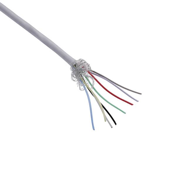 TAU-2819,08-A CABLE 8CON 28AWG WHT SHLD 100'