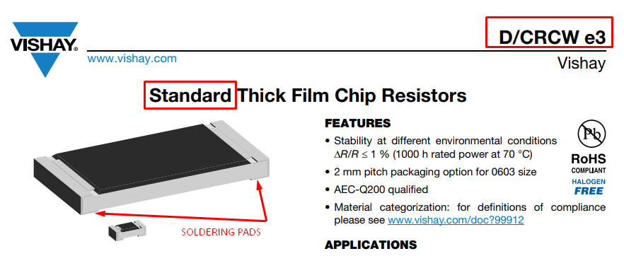 RCL12181K00FKEK The Vishay Dale RCL12181K00FKEK is a thick film chip resistor with 1kΩ resistance and ±1% tolerance. It is rated for 1W power and operates from -55°C to 155°C.