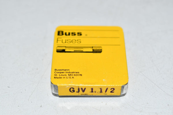GJV-1-1/2 The Eaton GJV-1-1/2 is a fuse designed for circuit protection. It features RoHS3 compliance and an MSL of 1.
