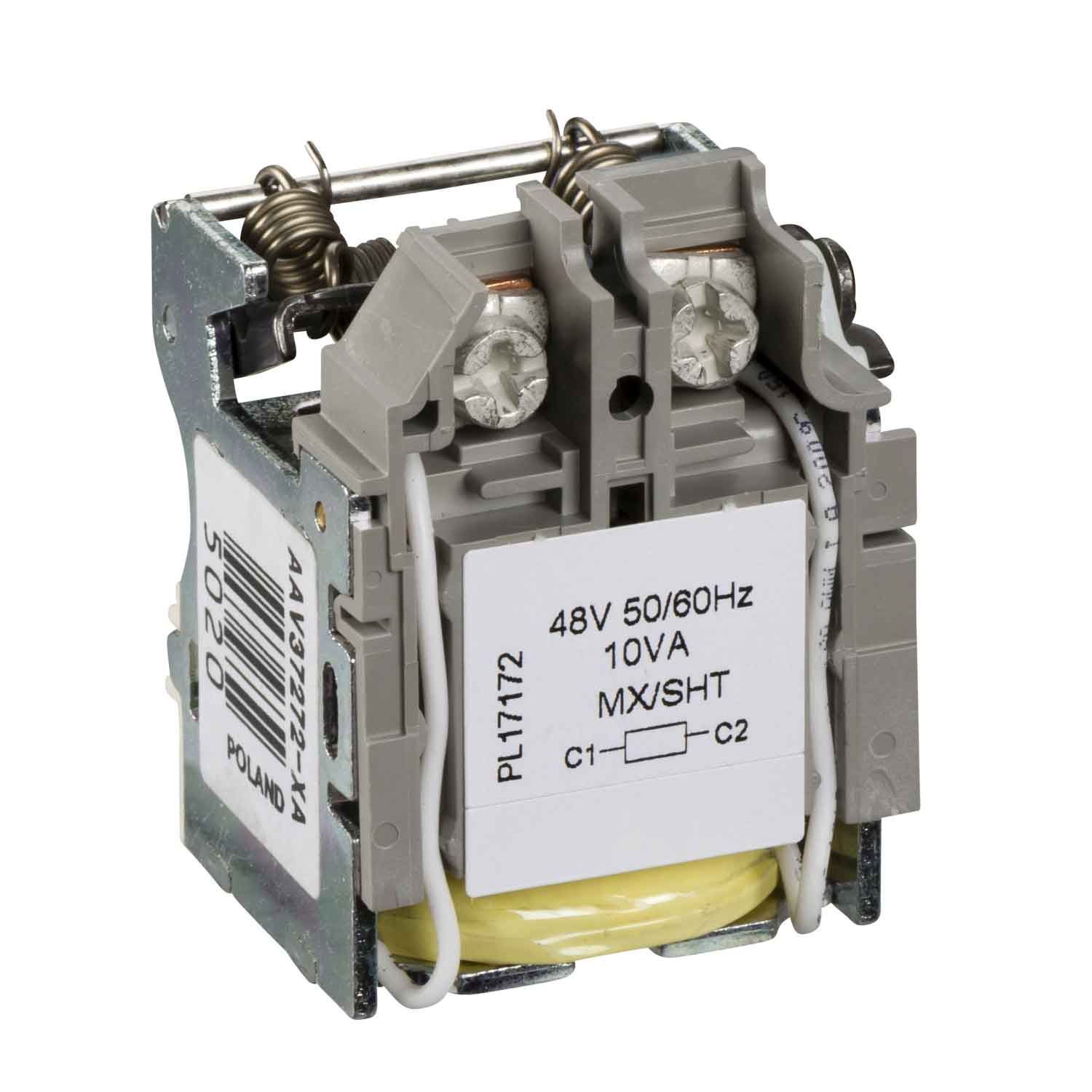 S29385 The Schneider Electric S29385 is a Shunt Trip for the Powerpact family, operating at 48V. It weighs 2.25 lb.