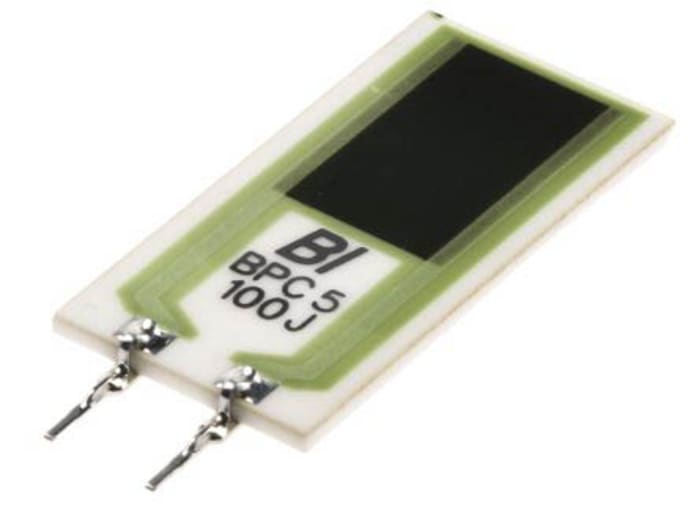 BPC5-220J The TT Electronics/BI BPC5-220J is a 5W thick film resistor with a resistance value of 22Ω and a tolerance of ±5%. It is designed for through-hole mounting.
