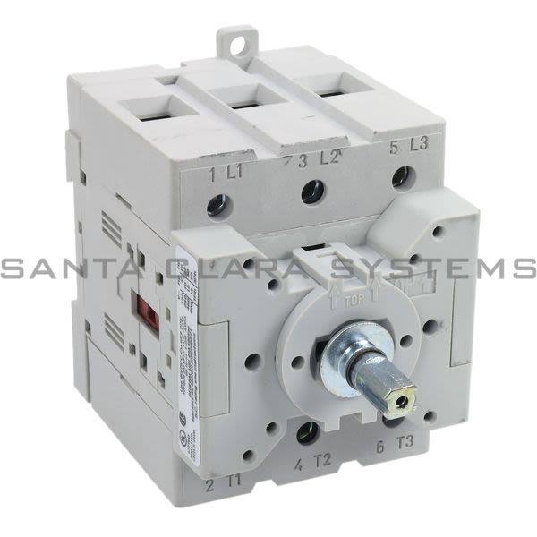 194E-A80-NP The Allen Bradley 194E-A80-NP is a load switch with an 80A current rating and a 3-pole configuration. It features an OFF-ON 90° switch action and an open enclosure type.