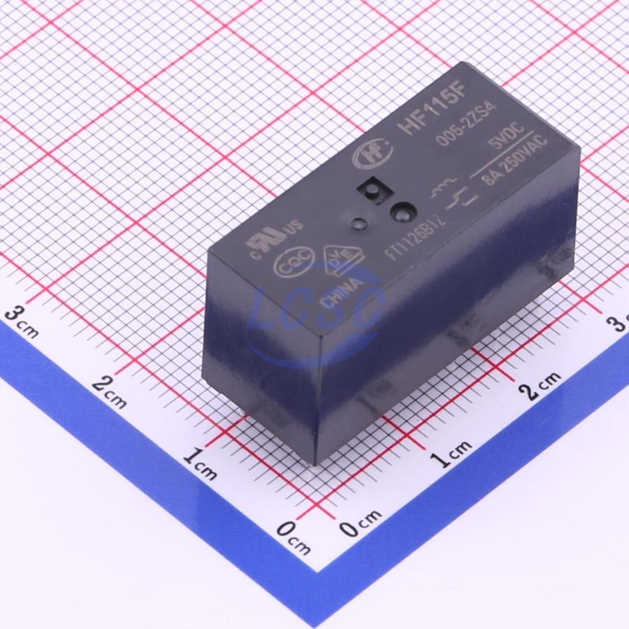 HF115F-005-2ZS4 The Hongfa HF115F-005-2ZS4 is a power relay with RoHS3 compliance and MSL 1 rating. It is designed for reliable power switching applications.
