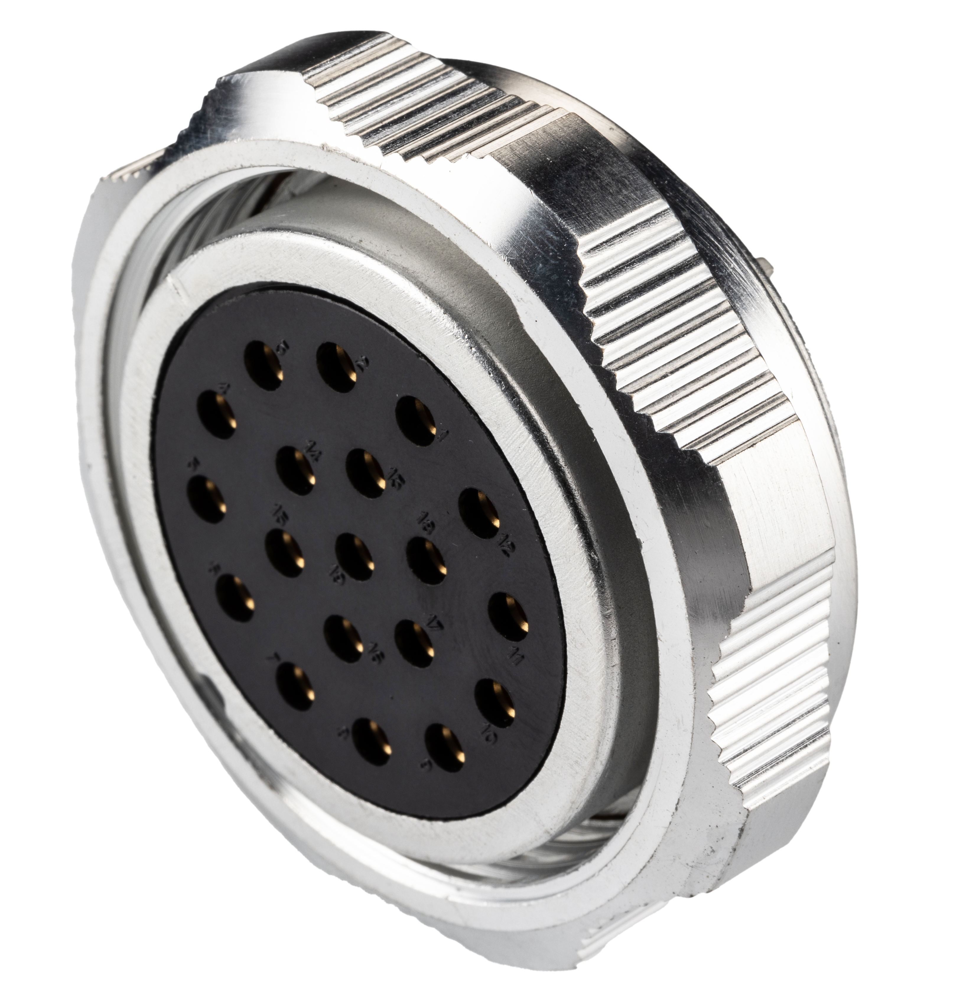SL-BF419AR The Amphenol Socapex SL-BF419AR is a 19-contact female circular connector plug. It features an IP67 rating and is designed for cable mounting.