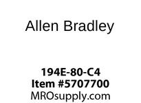 194E-80-C4 The Allen Bradley 194E-80-C4 is a terminal cover accessory for Bulletin 194E rotary disconnect switches. It provides insulation and safety for power terminals.