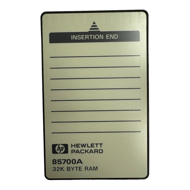 85700A The HP 85700A is a 32K Byte RAM module designed for professional and industrial applications. It offers RoHS3 compliance and an MSL 1 rating.