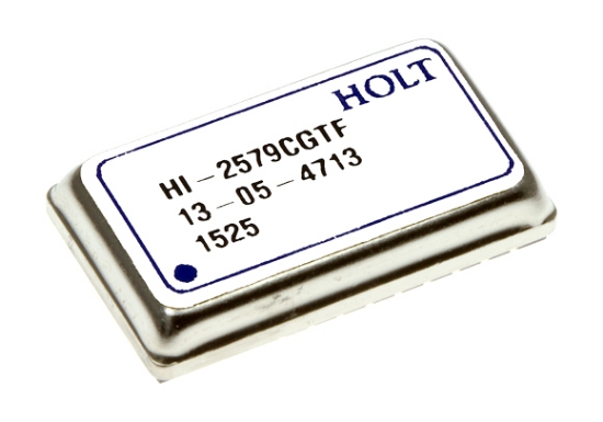 HI-2579CGIF The Holt Integrated Circuits HI-2579CGIF is a specialized protocol IC. It operates within a temperature range of -40°C to +85°C and comes in a 24-pin ceramic low profile LCC package.
