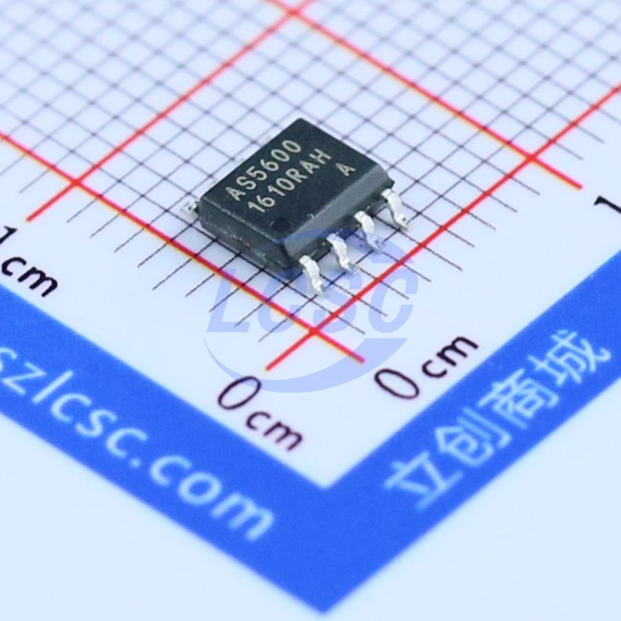 AS5600-ASOM The AS5600-ASOM from Austria Micro Systems is an angle and linear position measuring sensor. It is RoHS3 Compliant and has an MSL rating of 1.