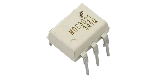 MOC3021 The MOC3021 is a Triac Driven Optoisolator featuring zero-crossing capability. It offers a 400V output terminal voltage and 1A peak output current.
