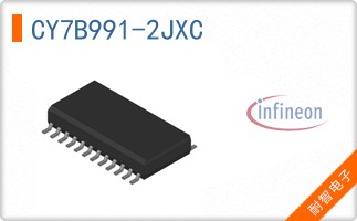 CY7B991-2JXC The Infineon CY7B991-2JXC is an 8:8 clock buffer operating at 80 MHz. It features a TTL logic type and a 4.5V to 5.5V operating voltage.