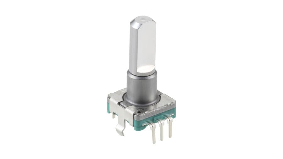 EC11E1820402 The Alps Alpine EC11E1820402 is an 11mm size metal shaft encoder from the EC11E Series. It offers a high operating life of 15,000 cycles and is designed for reliable performance.