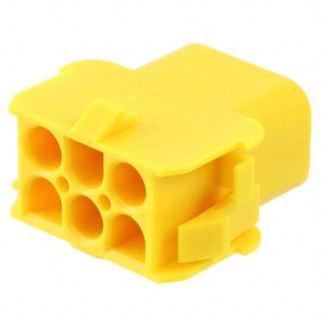 1-480705-4 CONN RCPT HSG 6POS YELLOW