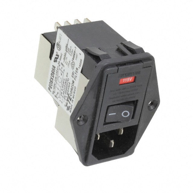 1-6609104-4 PWR ENT MOD RCPT IEC320-C14 PNL