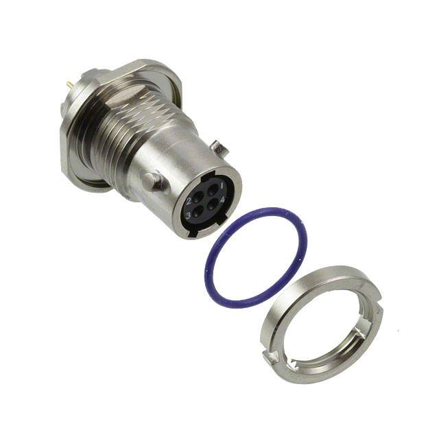 MKJ3C7F6-4DN CONN RCPT FMALE 4POS GOLD SOLDER