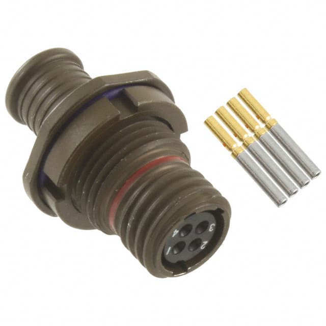 MKJ1A7W6-4SA CONN RCPT FMALE 4POS GOLD CRIMP