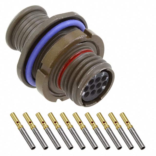 MKJ1A7W7-10SA CONN RCPT FMALE 10POS GOLD CRIMP