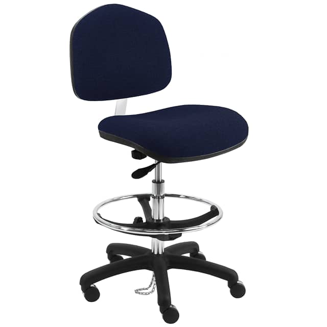 WNT-DF1A+NAVY BLUE BENCHPRO FABRIC ESD WIDE CHAIR W