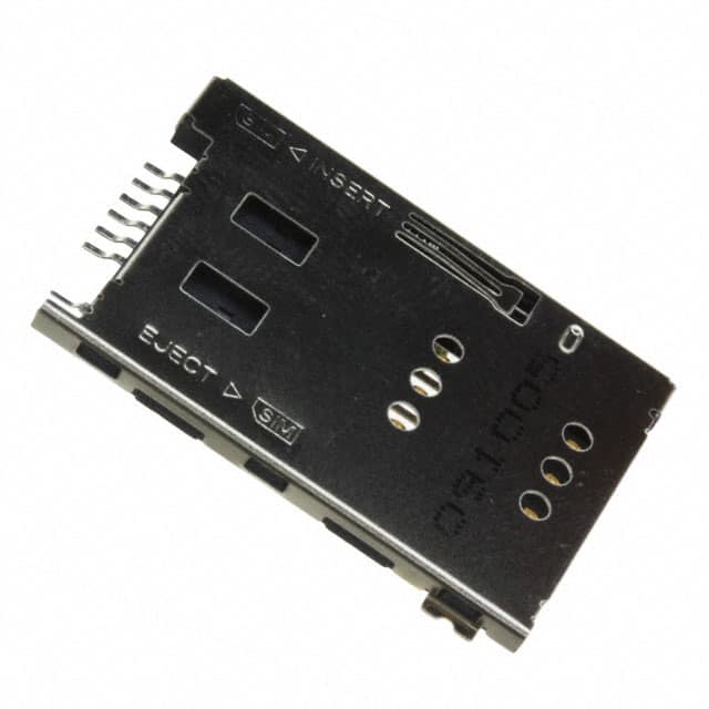 101-00306-82 CONN SIM CARD PUSH-PUSH R/A SMD