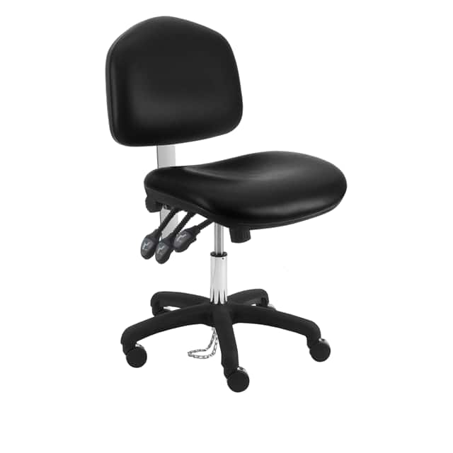 WNS-DV-TLC+BLACK BENCHPRO VINYL ESD WIDE CHAIR DE