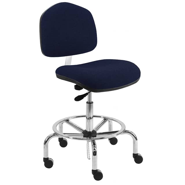 WCT-DF1A+NAVY BLUE BENCHPRO FABRIC ESD WIDE CHAIR A