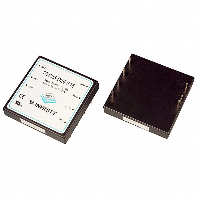 PTK25-D24-S15 DC DC CONVERTER 15V 25W