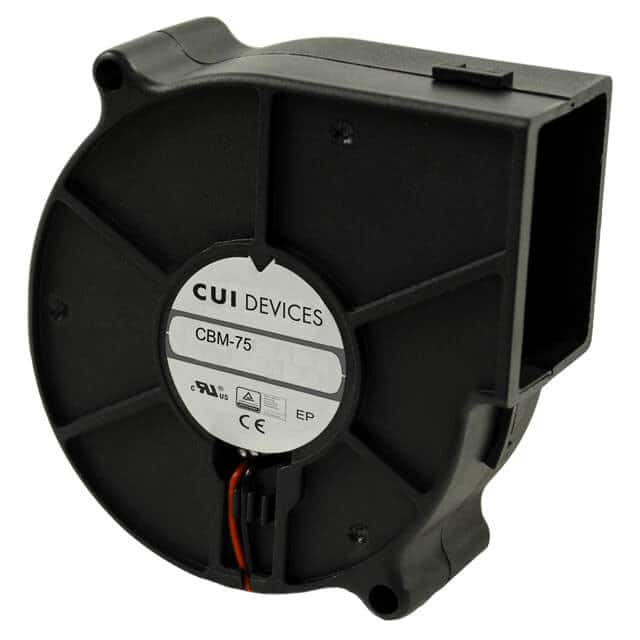 CBM-7530B-124 FAN BLOWER 75X30MM 12VDC WIRE