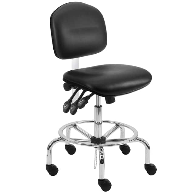 LCT-DVB-TLC+BLACK BENCHPRO VINYL ESD CHAIR AND CHR